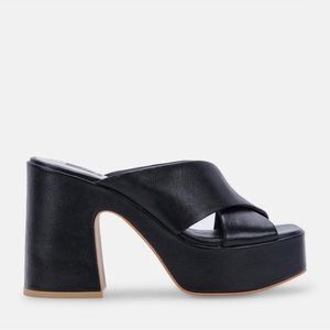 Dolce Vita black heeled mules size 8